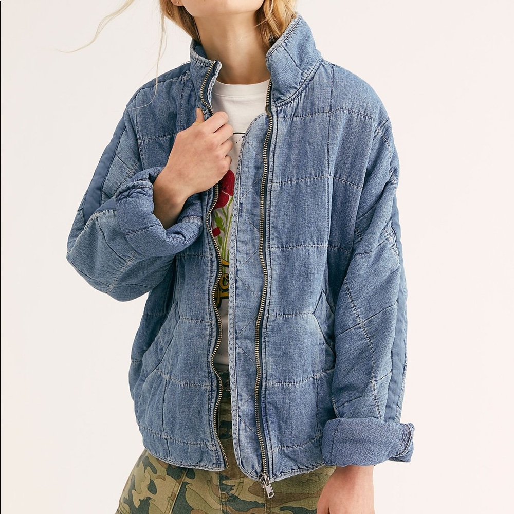 Free People Dolman Quilted Jacket